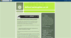 Desktop Screenshot of defendbackingblair.blogspot.com