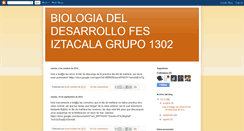 Desktop Screenshot of biologiadesarrollo1302.blogspot.com