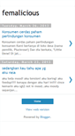 Mobile Screenshot of femalicious.blogspot.com