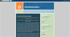 Desktop Screenshot of micriminiscarlos.blogspot.com