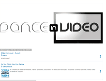 Tablet Screenshot of danceinvideo.blogspot.com