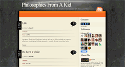 Desktop Screenshot of philosophiesfromakid.blogspot.com