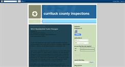 Desktop Screenshot of currituckcountyinspections.blogspot.com