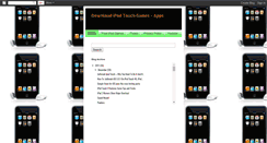 Desktop Screenshot of downloadipodtouchgames.blogspot.com