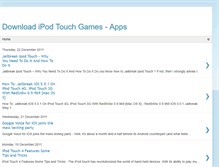 Tablet Screenshot of downloadipodtouchgames.blogspot.com