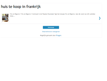 Tablet Screenshot of huistekoopinfrankrijk.blogspot.com