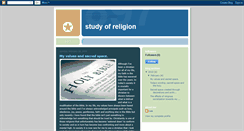 Desktop Screenshot of lee-studyofreligion.blogspot.com