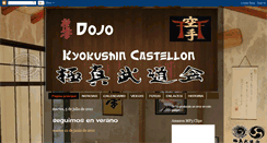 Desktop Screenshot of dojokyokushinkaicastellon.blogspot.com