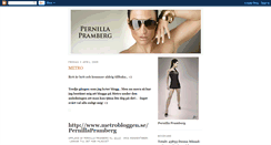 Desktop Screenshot of pernillapramberg.blogspot.com