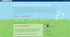 Desktop Screenshot of eattoliveenjoygoodhealth.blogspot.com