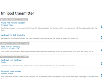 Tablet Screenshot of fm-ipod-transmitter.blogspot.com