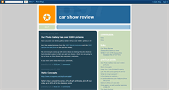 Desktop Screenshot of carshowreview.blogspot.com