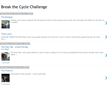 Tablet Screenshot of breakthecyclechallenge.blogspot.com