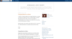 Desktop Screenshot of choosejoynow.blogspot.com