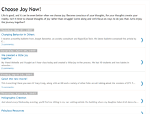 Tablet Screenshot of choosejoynow.blogspot.com