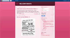 Desktop Screenshot of beladiri-wanita.blogspot.com