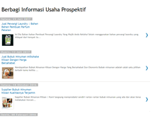 Tablet Screenshot of berbagiinformasiusahaprospektif.blogspot.com