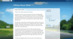 Desktop Screenshot of iwhineaboutwine.blogspot.com