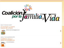 Tablet Screenshot of coalicion-familia-vida.blogspot.com