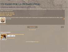 Tablet Screenshot of laciudadlineal.blogspot.com