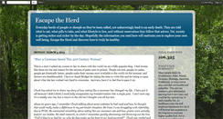 Desktop Screenshot of escapetheherdblog.blogspot.com