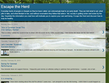 Tablet Screenshot of escapetheherdblog.blogspot.com