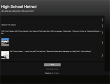 Tablet Screenshot of highschoolhotrod.blogspot.com