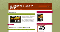 Desktop Screenshot of elmarxismoynuestraepoca.blogspot.com