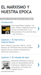 Mobile Screenshot of elmarxismoynuestraepoca.blogspot.com