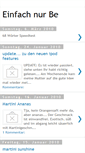 Mobile Screenshot of einfachnurbe.blogspot.com