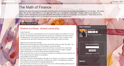 Desktop Screenshot of mathofinance.blogspot.com