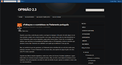 Desktop Screenshot of opiniao2ponto3.blogspot.com