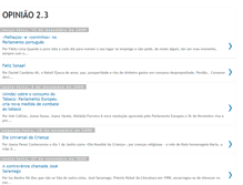 Tablet Screenshot of opiniao2ponto3.blogspot.com
