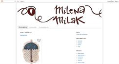 Desktop Screenshot of milenamilak.blogspot.com