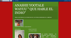 Desktop Screenshot of anashiiyootalewayuuquehableelindio.blogspot.com