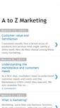 Mobile Screenshot of a2z-maketing.blogspot.com