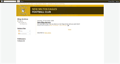 Desktop Screenshot of newmiltoneaglesfc.blogspot.com