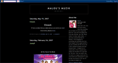 Desktop Screenshot of malousmuzik.blogspot.com