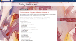 Desktop Screenshot of eatingthemoment.blogspot.com