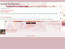 Tablet Screenshot of eatingthemoment.blogspot.com