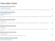 Tablet Screenshot of cosassobrecoches.blogspot.com