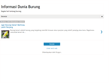 Tablet Screenshot of informasi-burung.blogspot.com