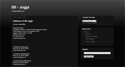 Desktop Screenshot of isi-jogja.blogspot.com