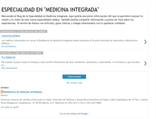 Tablet Screenshot of medicinaintegrada.blogspot.com