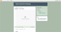 Desktop Screenshot of kreativitienroskang.blogspot.com
