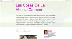 Desktop Screenshot of lascosasdelaabuelacarmen.blogspot.com