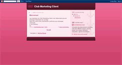 Desktop Screenshot of clubmarketingclient.blogspot.com