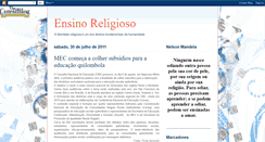 Desktop Screenshot of ensinoreligiosope.blogspot.com