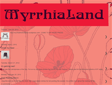 Tablet Screenshot of myrrhialand.blogspot.com