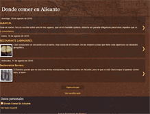 Tablet Screenshot of dondecomerenalicante.blogspot.com